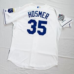 Eric Hosmer Royals On Field Authentic World Series 2015 Champions Jersey - 52